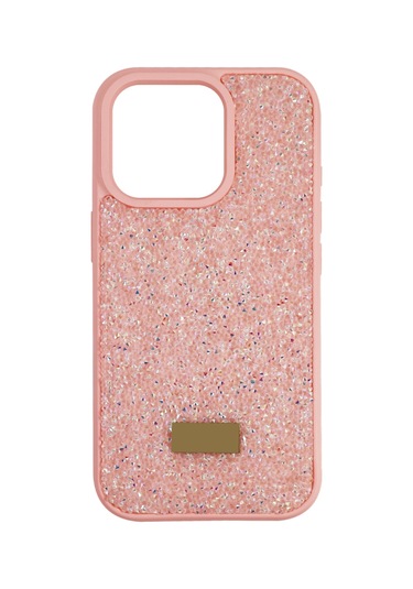 İphone 15 Pro Max Yıldız Tozu Premium Pembe Silikon Kılıf