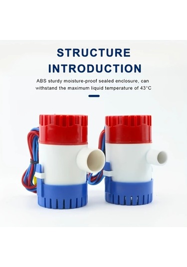 Chuangyinshop 1pc Dc 12v Dalgıç Sintine Pompası 1100gph Paslanmaz Çelik Gövdeli Tekne Ve Karavan İçin