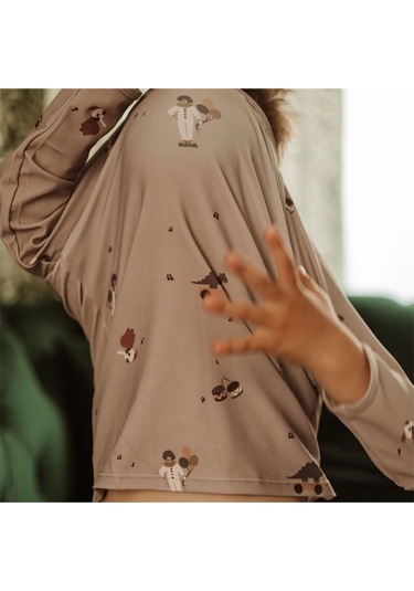 Nuuroo Kris Uv Korumalı Erkek Uzun Kollu Mayo Tişört Dino Nu397 Çok Renkli