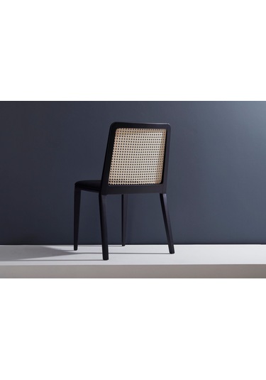 Martha Hazeranlı Ahşap Sandalye Siyah