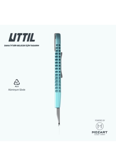 UTTIL Nmuk07-30 Alüminyum Gövde 30 Derece 9 Mm Metal Maket Bıçağı