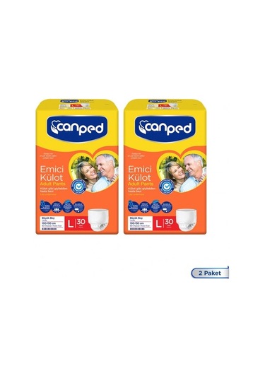 Canped Emici Külot Büyük Boy Large 30 Adet X 2 Adet PKT.CANPED.109 L