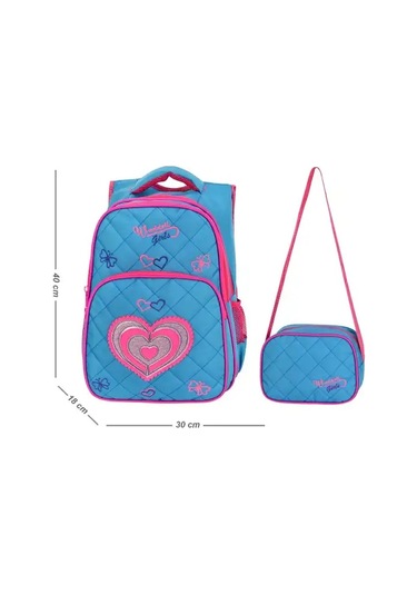Waddell Kalp Desenli Turkuaz Ilkokul Sırt Çantası Ve Beslenme Çantası 2026