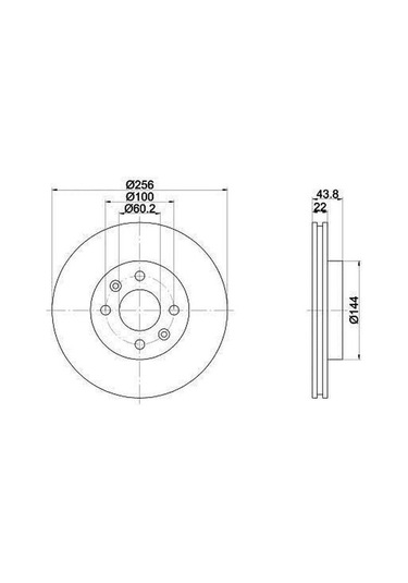 Hyundai Accent Ön Fren Disk 2011-2017 517120u000 360704022900 1.4, 1.6 Crdı