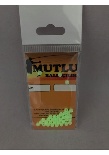 Fosforlu Yuvarlak Boncuk 35'Li Paket 4Mm