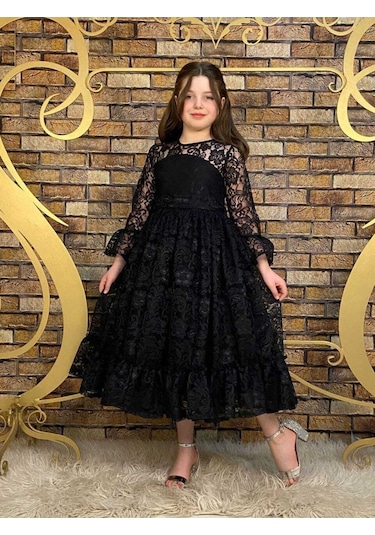 Elit Model Siyah Elbise Siyah