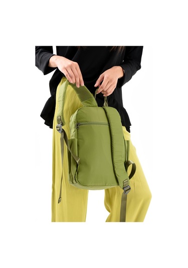 Ultra Hafif Şik Ve Su Geçirmez Orta Boy Sırt Çantası Yeşil Model: 571-13-9d Yeşil