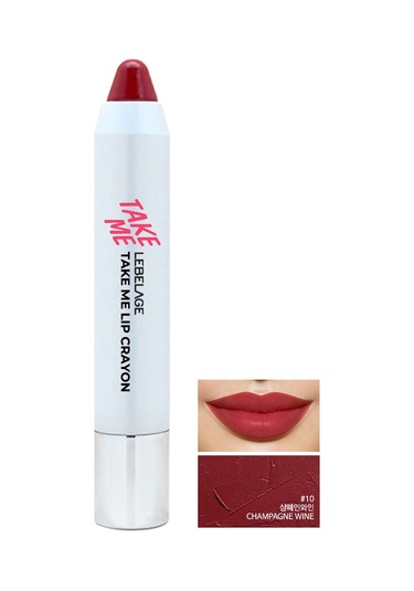 Lebelage Bordo Stick Ruj Take Me Lip Crayon 10 Champagne Wine