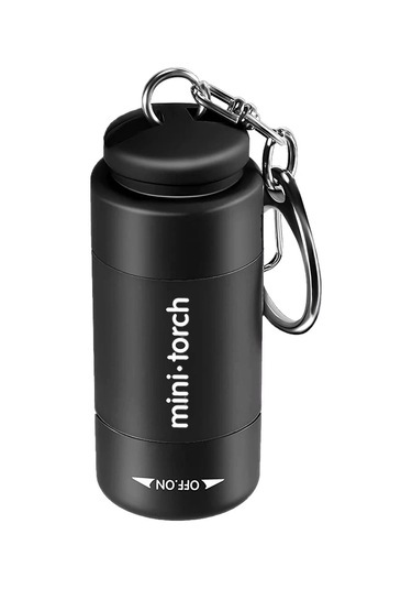 Dongjing Usb Şarj Edilebilir Led Çok Fonksiyonlu Güçlü Işık Cep Siyah