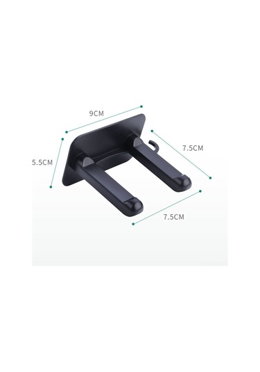 Geeksen Banyo Fön Tutucu - Delik Olmadan Monte Edilebilir - Otel, Ev, Konukevi İçin - Beyaz Renk - Fön Saklama Rafları Beyaz