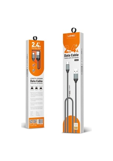 Ldnıo Şarj Kablosu 2 Metre Lightning- Ls432