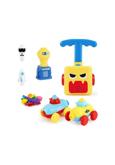 Balon Araba Oyuncak Fırlatma Seti, Balonla Çalışan Fırlatma Arabası, Balon Havayla Çalışan Araç Seti, Balon Yarış Arabası Oyuncak Yaratıcı Şişme 16 Balon Diğer