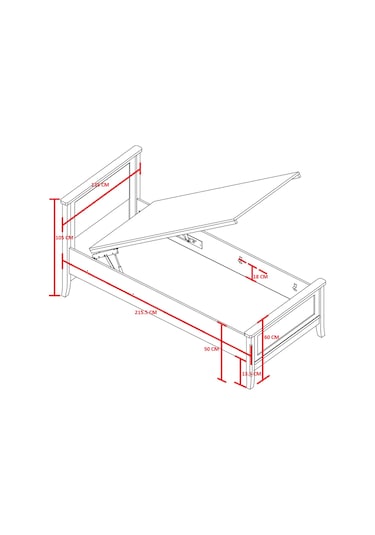 Meltem Kids Dream Genç Odası Amortisörlü Bazalı Tek Kişilik Karyola 120x200 cm