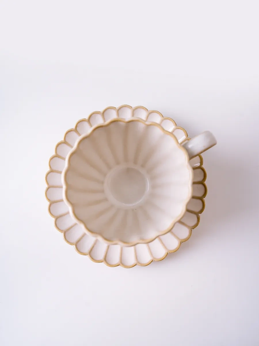 Aberu Shop Çay/kahve Takımı Fincan Ve Tabak Seti 260 Ml 311663184 Bej Açık