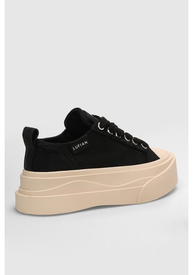 Lufian 121230027 Vıctorıa Kadın Sneaker Ayakkabısı Siyah Beyaz Siyah Beyaz
