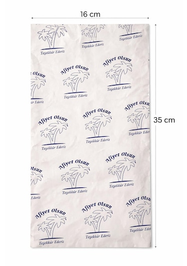Poğaça Simit Gevrek Kese Kâğıdı Büyük Boy 16 X 35 Cm 50 Adet