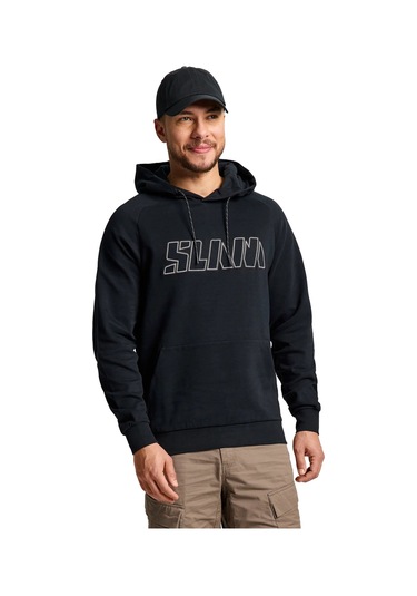 Slam Slam Logo Hoodie Erkek Siyah Sweatshirt W01 SiYAH