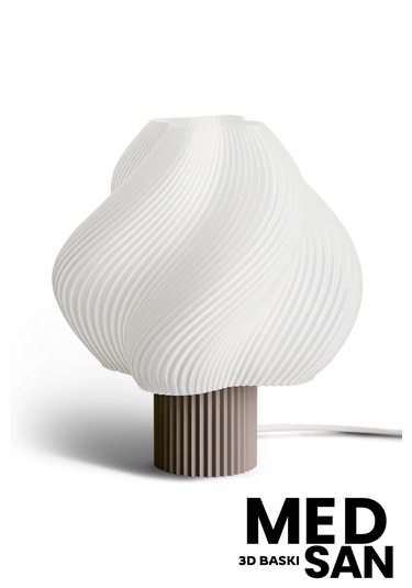 3d Baskı Modern Tasarım Lambader 35cm Kahverengi