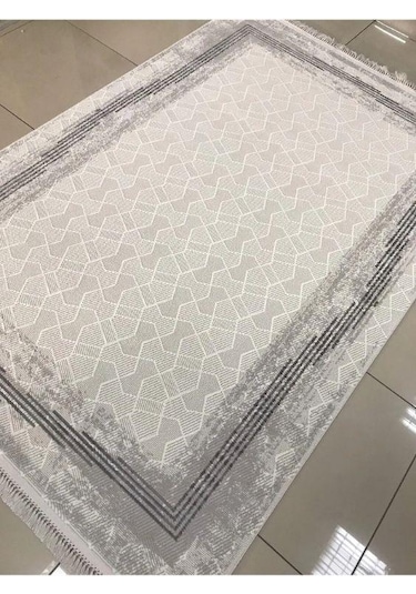Padişah Halı Santo 60887 095 Serisi Akrilik Salon Oturma Yatak Odası Halısı Gri