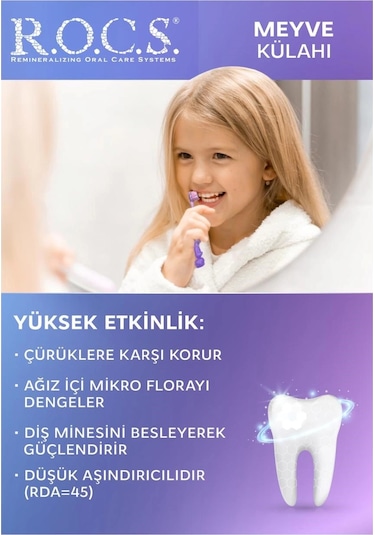 R.o.c.s. Kids 3-7 Yaş Meyve Külahı Diş Macunu 35ml