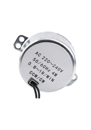 Vkemall Permanent Manyetik Senkron Motor, Düşük Tüketimli, Yüksek Torklu, Ac 220-240v, 4w, 2.5-3 Rpm, Fan, Isıtıcı, Jilet Rafları İçin