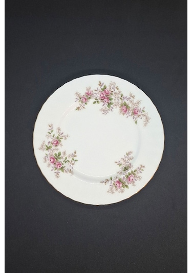 Lavender Rose Bone China Antika Duble Boy Kahve Fincanı 3 Parça 180 Ml Beyaz - Lavanta