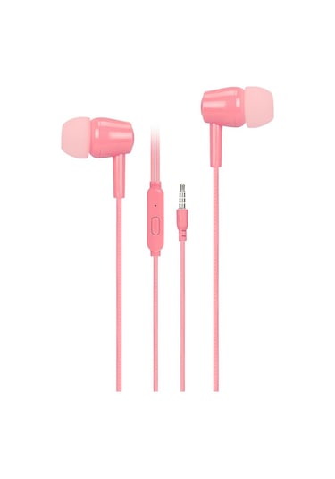 Asonic AS1 Kulak içi Mikrofonlu Kulaklık Pembe