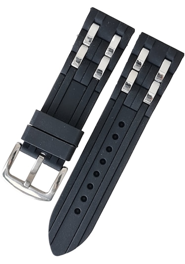 Guess Guw0366g1 Modeli Siyah Silikon Saat Kordonu