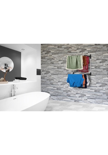 Biricik Kapı Arkası 2 Katlı Çamaşır Kurutmalık Siyah