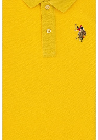 U.s. Polo Assn. Erkek Çocuk Koyu Sarı Tişört Basic 50306484-vr094 Koyu Sarı