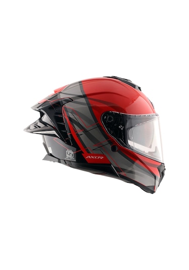 Axor Brutale Surges Full Face Kapalı Kask Parlak Kırmızı - Siyah