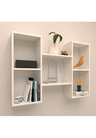 Rafkestir Kule Duvar Rafı Beyaz ( Mat )