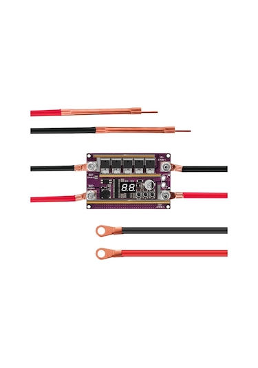 Mufunye Güç Ayarlı Mini Nokta Kaynak Cihazı - 0.1-0.3mm Nikel Levha, Silindirik Li-ion Ve Ni-mh Piller İçin Dijital Kontrol