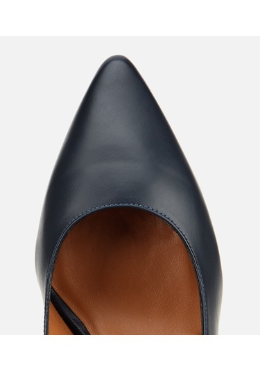 Hotiç Kadın Deri Lacivert Esnek Tabanlı İnce Topuklu Stiletto 01ayh312480a680 Lacivert