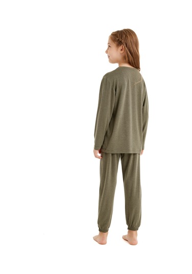 Çocuk Pijama Takımı 60514 - Yeşil