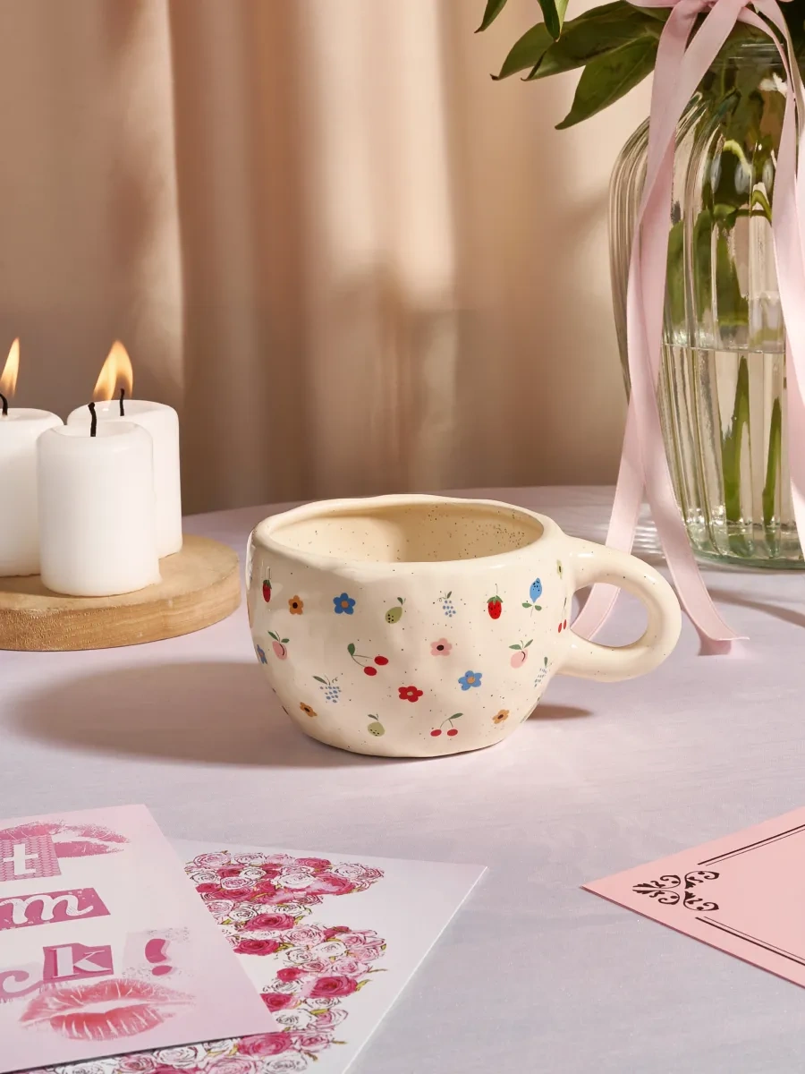 Teplo V Rukah El Yapımı Fincan Ve Tabak Seti Çay Takımı 254715670 Bej