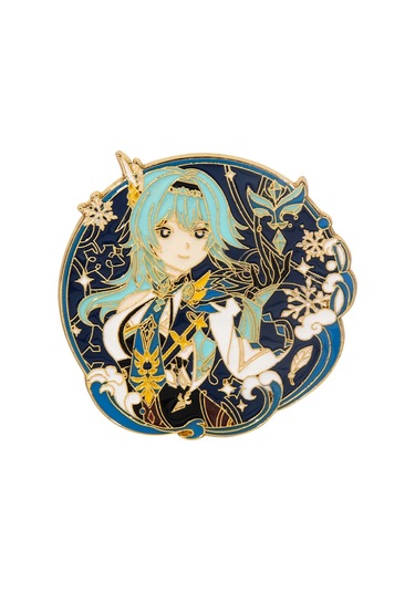 Oyun Genshin Etki Emaye Pim Anime Wendi Zhongli Keqing Tartaglia Hu Tao Eula Eula Çok Renkli