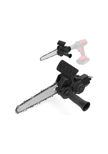 Aubyhe 6 İnç Elektrik Matkap Dönüştürücü Seti - Zincir Testere Aksesuarı, Ahşap İşleri, Minik El Testeresi, 6-13mm Üç Çene Somunlu Matkaplar İçin