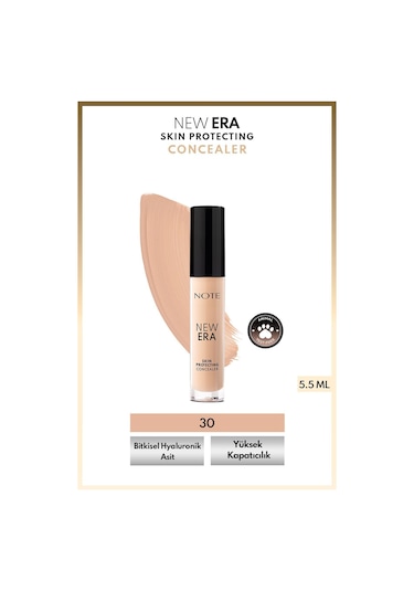 Note Cosmetique New Era Skin Protecting Concealer Nemli Bitişli Göz Altı Kapatıcısı - 30 Natural Ivory