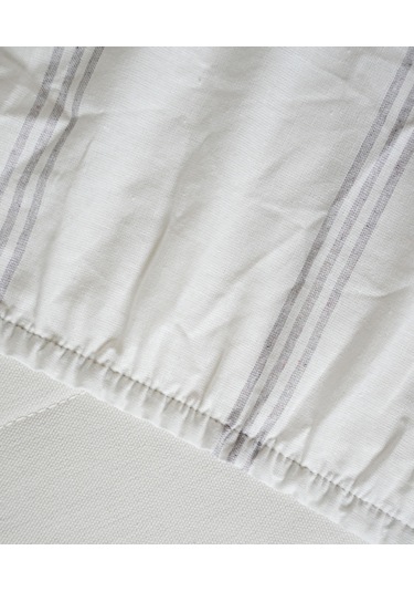 Cotton Collection Tek Kişilik Çizgili Çarşaf Seti Seroya Renkli