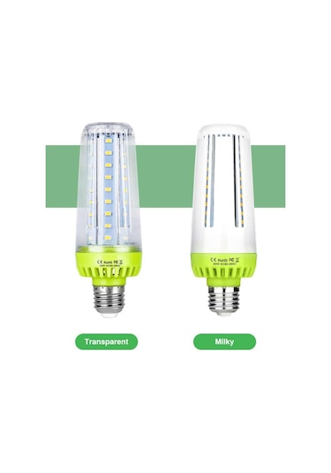 Beyaz E27/e14 Led Mısır Ampul 10w 15w 20w Led Lamba 85v-265v Açık Kare Oyun Alanı Depo Aydınlatma İçin Alüminyum Ampul E27 10w Transparent