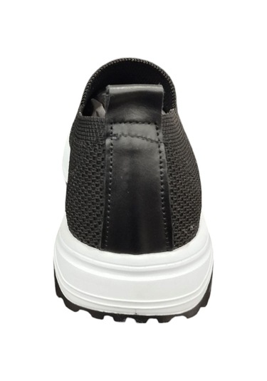 Ventes 88705z Ortopedik Triko Bağcıksız Kadın Günlük Sneaker Ayakkabı Siyah