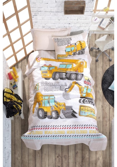 Cotton Box Track Turkuaz Junior Tek Kişilik Complete Set