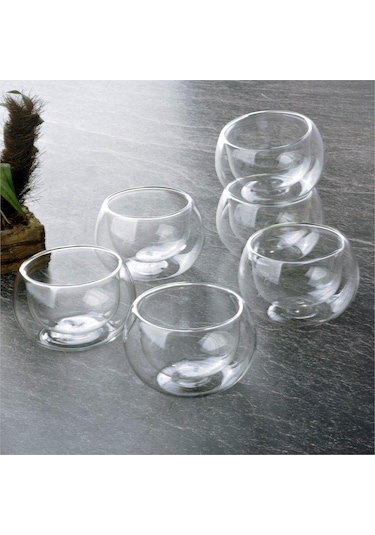 Tohana 6 lı Çift Cidarlı Sosluk Çerezlik Takımı 100ml 75454