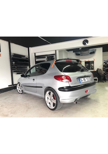 Peugeot 206 Spoyler Spoiler Parlak Siyah Boyalı