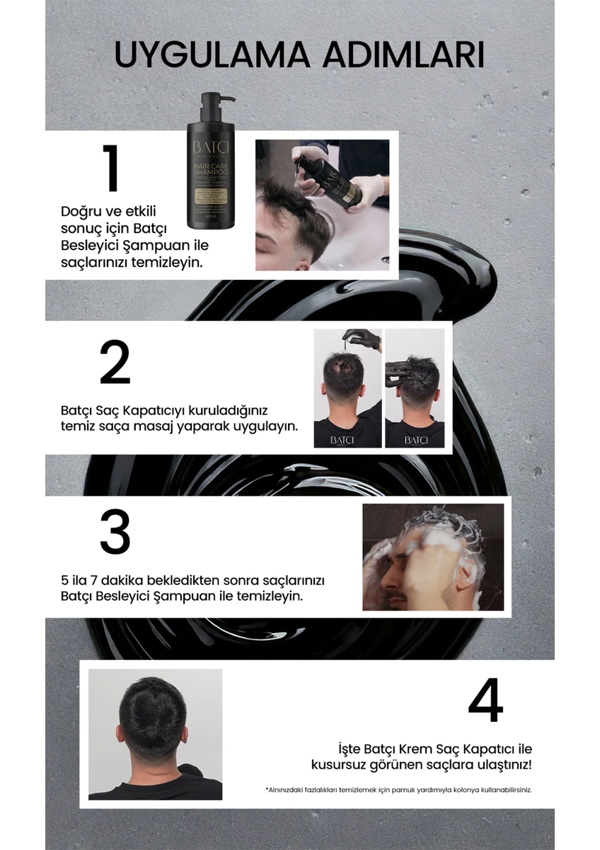 Saç Kapatıcı 30 Ml 2 Adet + Sülfatsız Parabensiz Şampuan