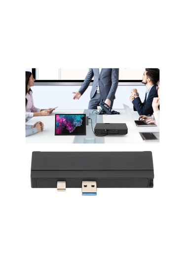 Geeroyoo Surface Pro 4/5/6 İçin 5-in-1 Usb 3.0 Hub Docking Station - 4k Hdmı, 2x Usb 3.0, Sd/tf Kart Okuyucu, Alüminyum Kasa, Siyah