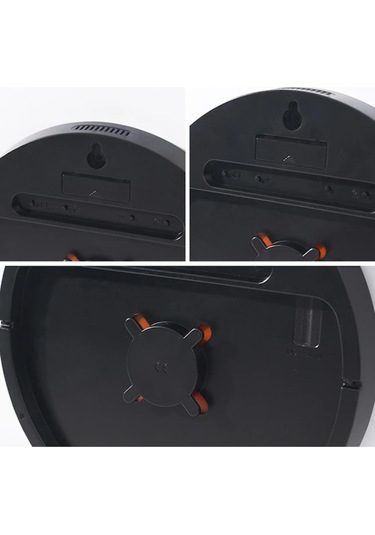 Xindoker 10 İnç Modern Ev Salonu Duvar Saati - Sessiz, Sıcaklık Nem Gösterici, Perpetual Takvim, Usb+pil İle Çalışır Diğer