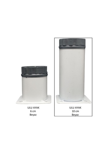 Ulu Ayak 10cm Vidalar Dahil Beyaz Beyaz