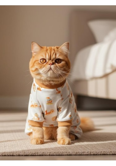 Bejjy Pamuklu Kedi Tulum Pijama